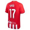 Oficiální Fotbalový Dres Atlético Madrid Saul 17 Domácí 2023-24 pro Muži